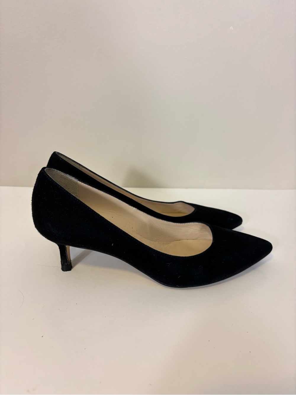 LK Bennett Black Pointed-Toe Low Heel Pumps Size 36 = 6